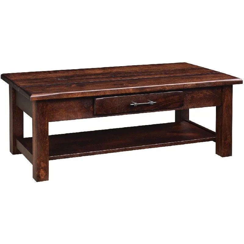 QW Amish Barn Floor Coffee Table