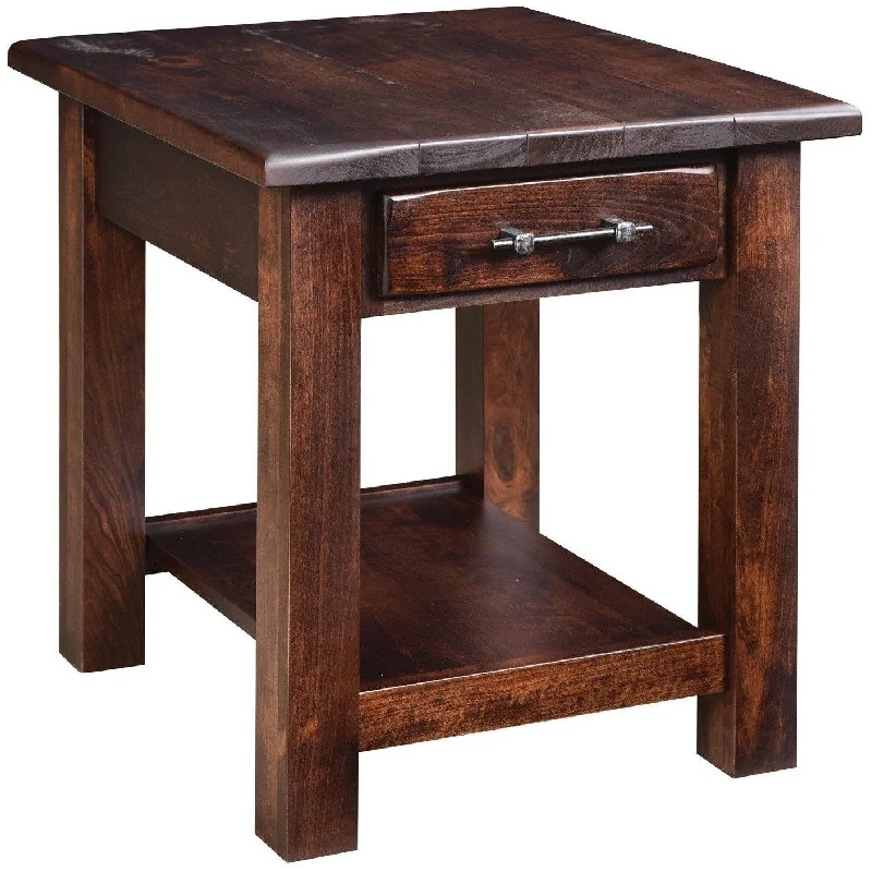 QW Amish Barn Floor End Table