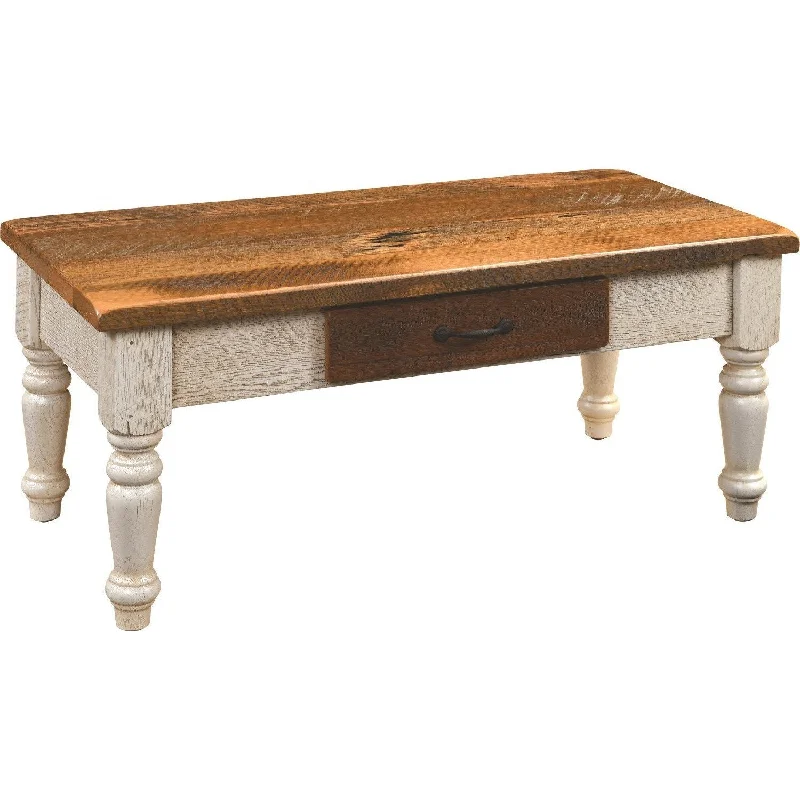 QW Amish Belmont Reclaimed Barnwood Coffee Table