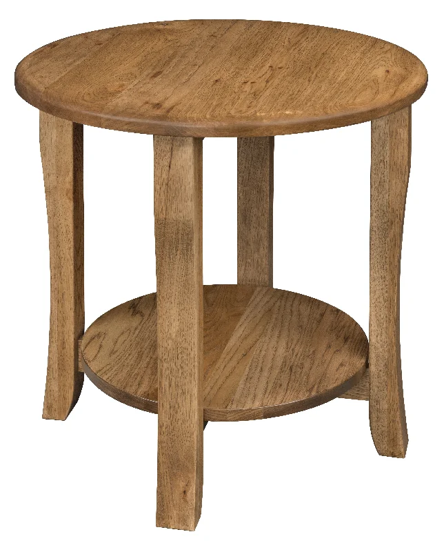 QW Amish Berkley Round End Table