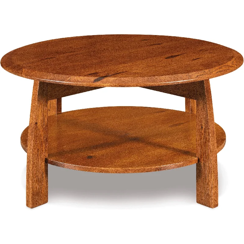 QW Amish Boulder Creek Round Coffee Table