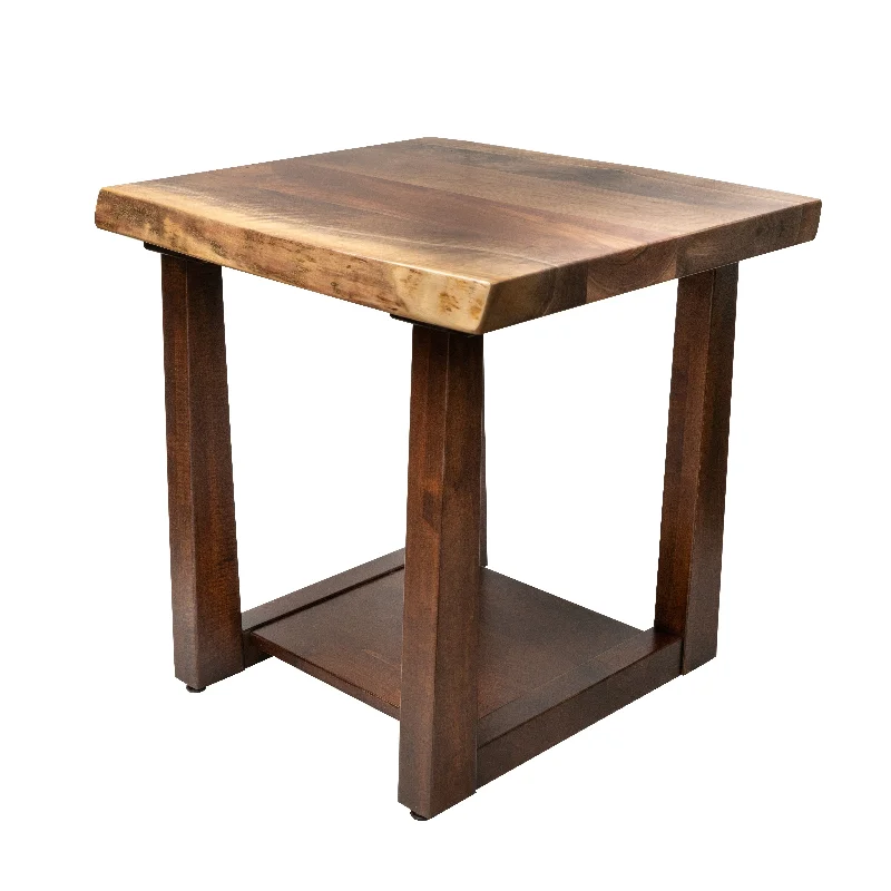 QW Amish Central Park Live Edge End Table