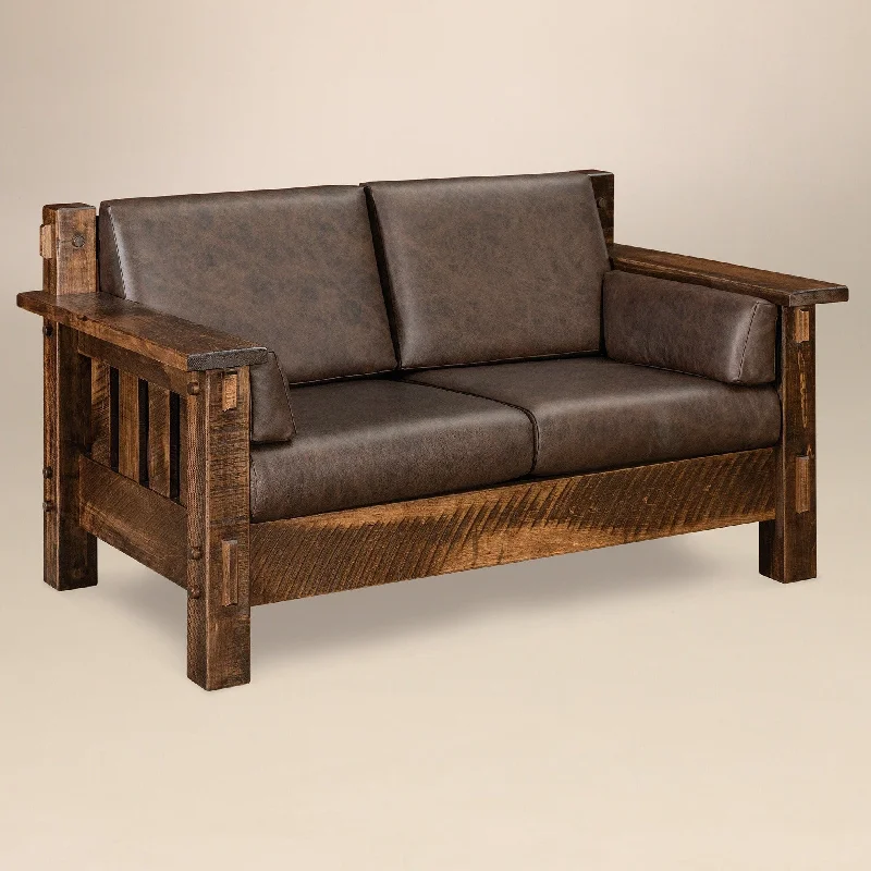 QW Amish Houston Stationary Loveseat