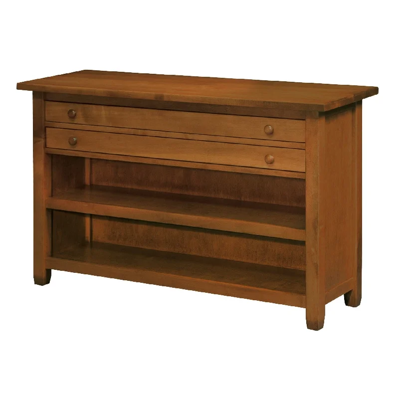 QW Amish Kenwood 2 Drawer Sofa Table