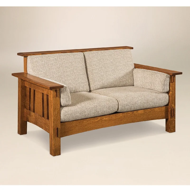 QW Amish McCoy Stationary Loveseat