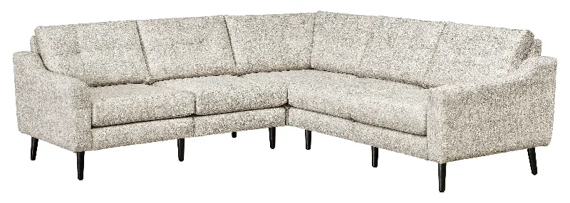 Serene 5-Seat Tear Drop Arm Sectional