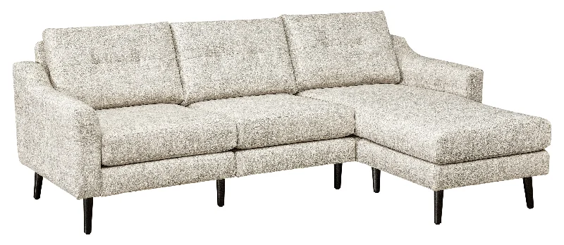 Serene Tear Drop Arm Sofa with Chaise