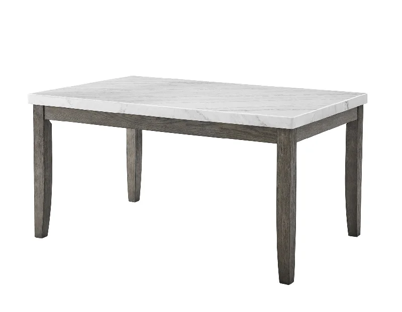 Emily White Marble Top Dining Table