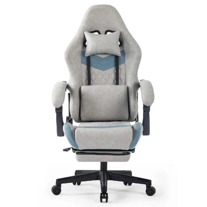 Ergonomically Adjustable Esports Chair, Equipped with Headrests and Waist Pillows, Adjustable Height