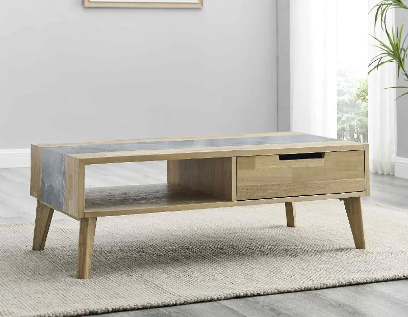 Calgary Sintered Stone Inlay Coffee Table