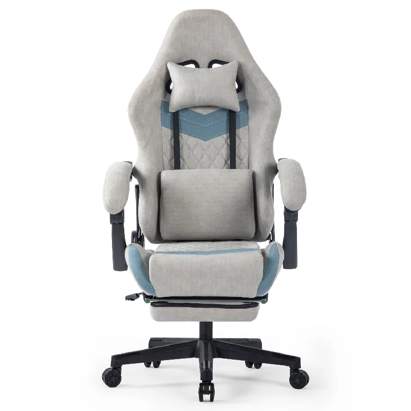 equipped with headrests and waist pillows, adjustable height, suitable for offices and gaming rooms