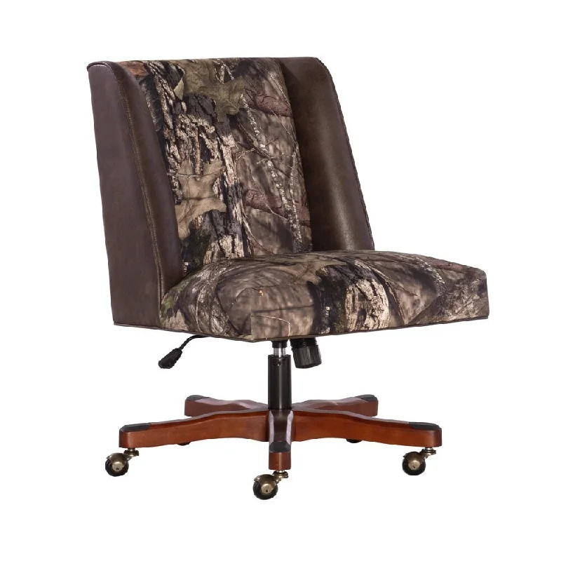 Linon NativLiving Task Chair with Adjustable Height & Swivel, 275 lb. Capacity, Mossy Oak