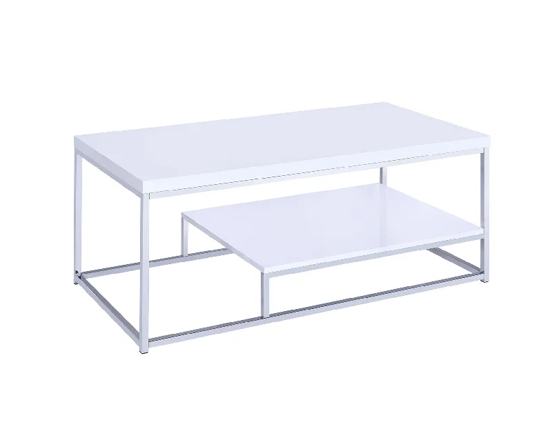 Lucia Cocktail Table, White