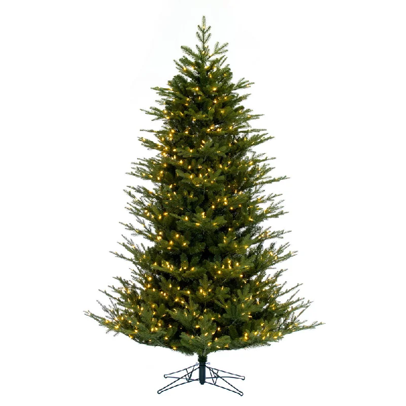 7.5' x 60" North Shore Fraser Fir Artificial Xmas Tree LED Warm White Lights