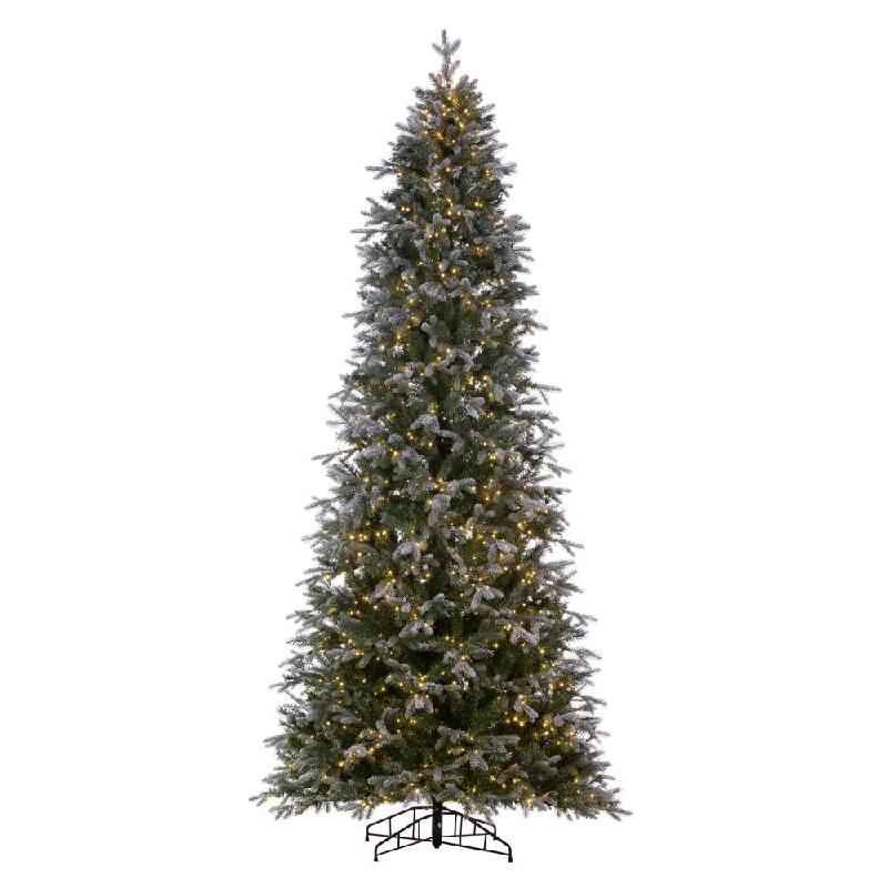 9'x50" Douglas Fir Artificial Pre-Lit Xmas Tree Warm White LED Mini Light