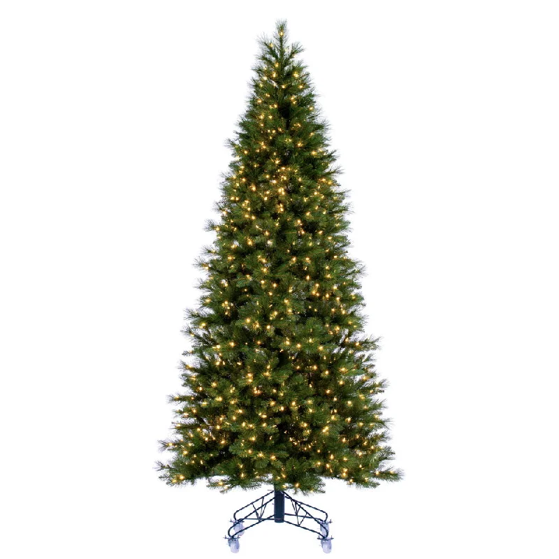 9'x51" Jackson  Artificial Pre-Lit Xmas Tree Dura-Lit Warm White Mini Light.