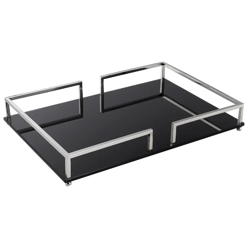 Cyan Design 08671 Large Contemporary Noir Tray