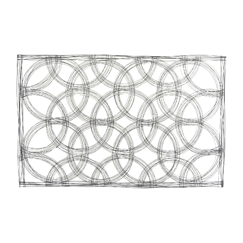 Sagebrook Home 14894 43" Metal Abstract Wall Decor, Black