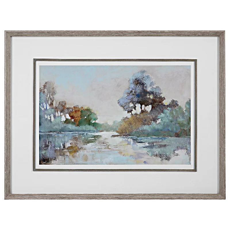 Uttermost 41418 Morning Lake Watercolor Framed Print