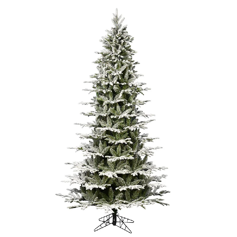 Vickerman 10' x 63" Unlit Flocked Kamas Fraser Slim Artificial Christmas Tree