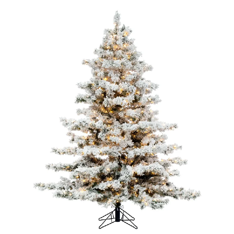 Vickerman 6.5' Pine Artificial Xmas Tree Pure White Single Mold LED  lights